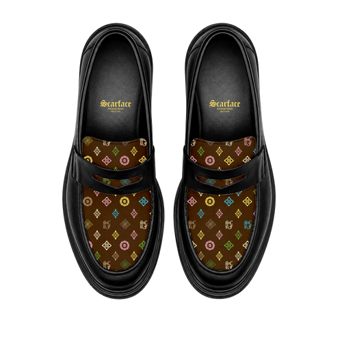 SCRF MONOGRAM LOAFER BROWN